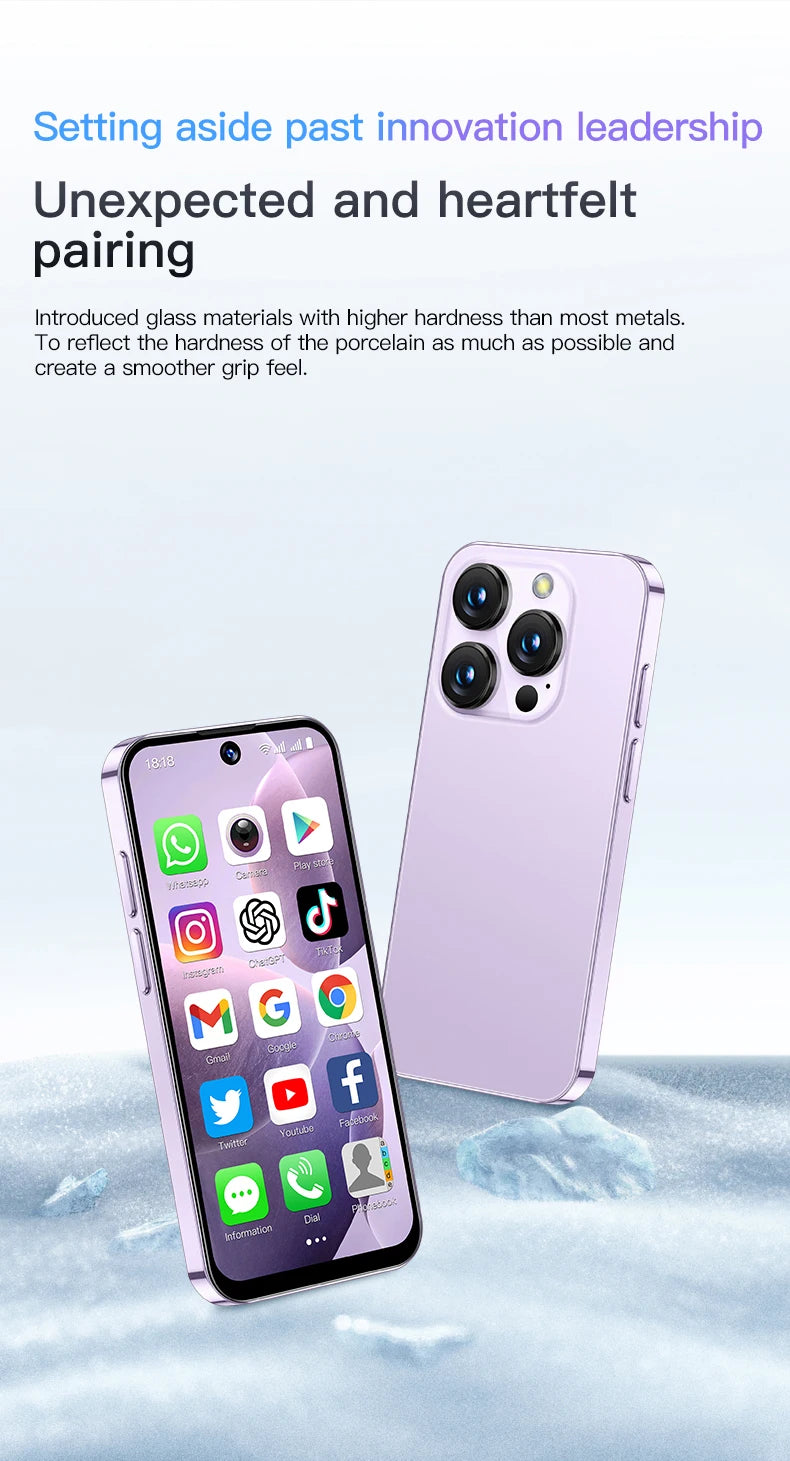 SOYES XS19 Mini Smartphone 3.88 pouces 2GB RAM 16GB ROM Android10.0 avec reconnaissance faciale double SIM veille réseau 3G petit téléphone