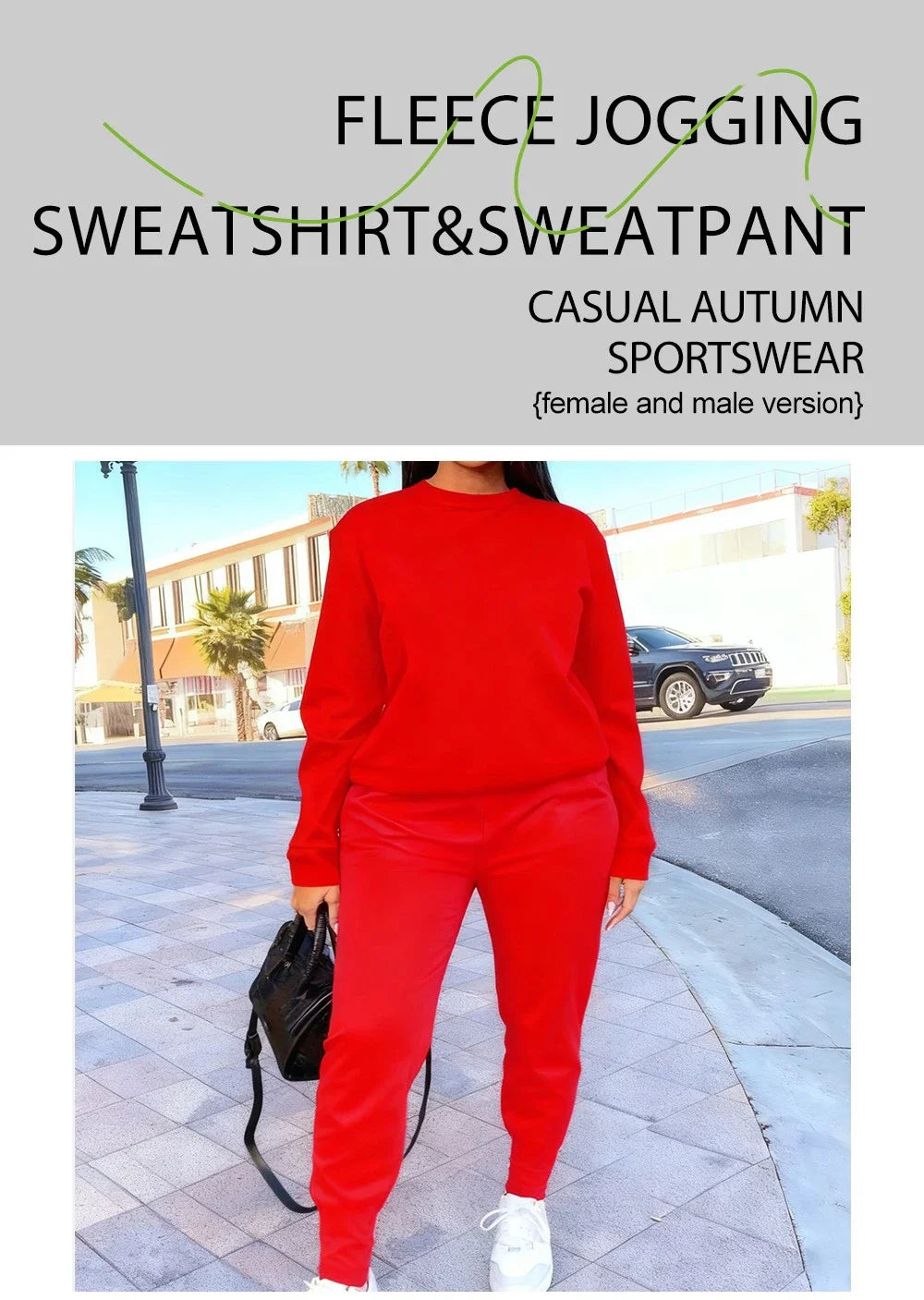 2 Pcs Hoodie Set Womens Poland Letter Print Sweatpants Sporty Pocket Loose Sweatshirt Jogging Outfits Autumn Fleece Warm Clothes