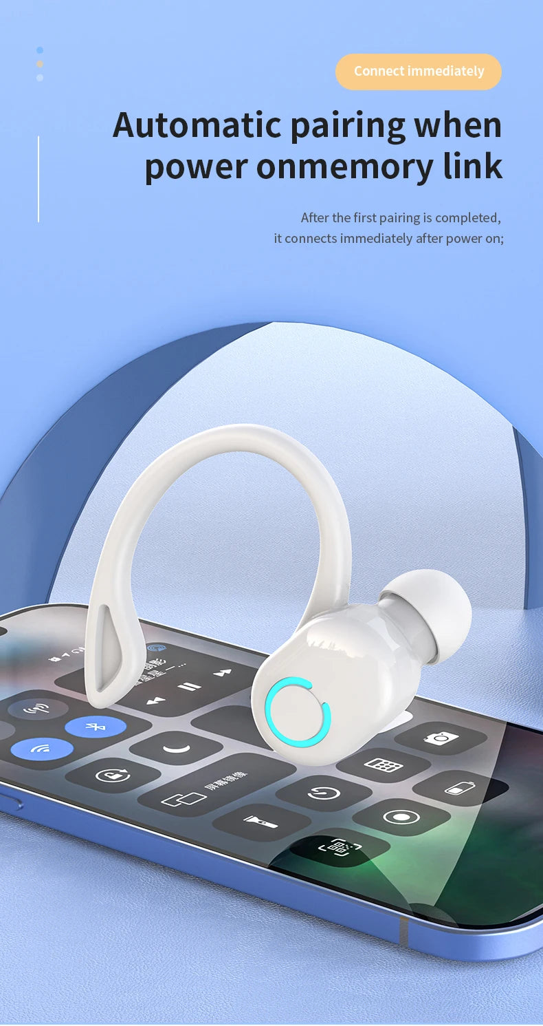 Écouteurs sans fil Bluetooth basse HIFI avec micro HD écouteurs antibruit vie étanche jeu sport musique casques