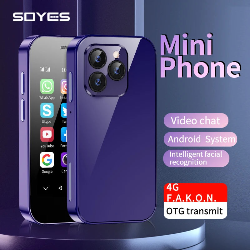Smartphone Android 4G SOYES XS14 Pro Mini, 3 Go + 64 Go, 2600 mAh, reconnaissance faciale, écran 3,0 pouces, vente flash