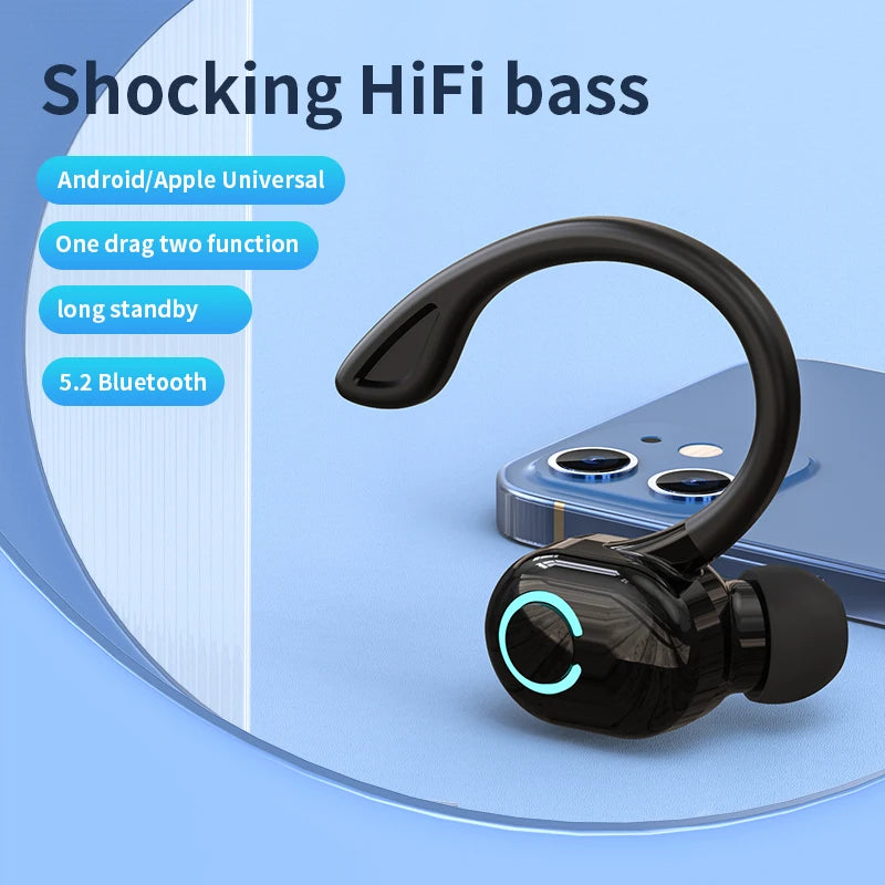 Écouteurs sans fil Bluetooth basse HIFI avec micro HD écouteurs antibruit vie étanche jeu sport musique casques