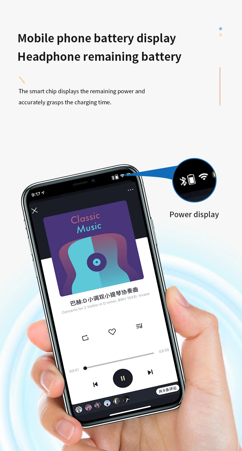 Écouteurs sans fil Bluetooth basse HIFI avec micro HD écouteurs antibruit vie étanche jeu sport musique casques