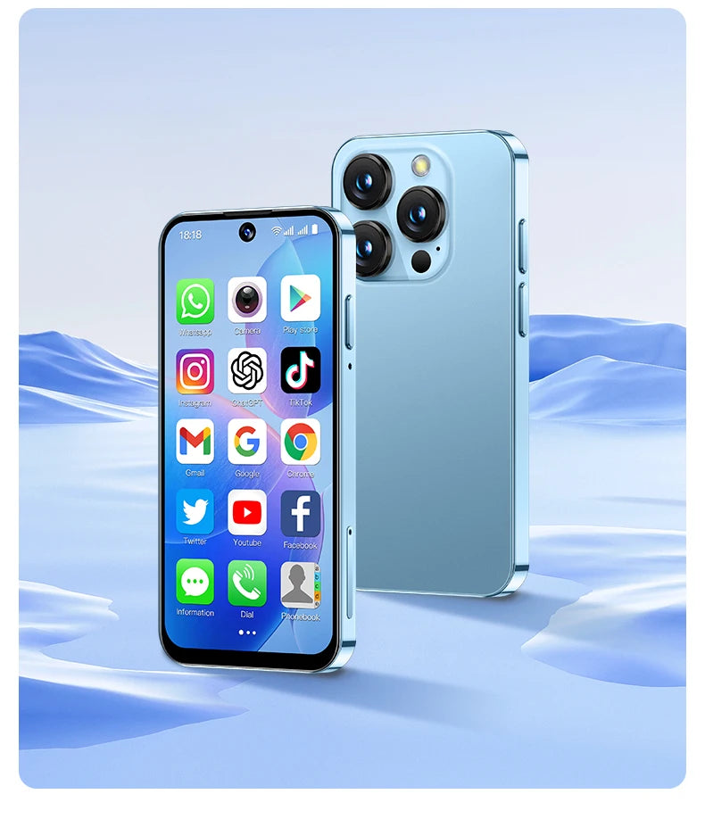 SOYES XS19 Mini Smartphone 3.88 pouces 2GB RAM 16GB ROM Android10.0 avec reconnaissance faciale double SIM veille réseau 3G petit téléphone